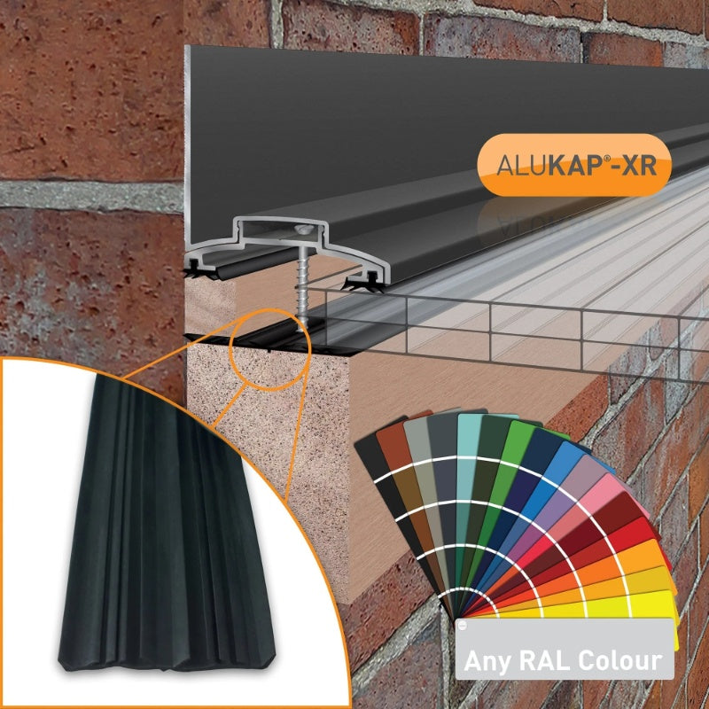 Alukap-XR 60mm Aluminium Wall Bar - Powder Coated with Gasket - Image 5