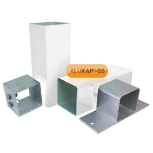 Alukap-SS Aluminium Post & Bracket Kit 3000mm - Powder Coated