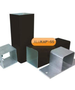Alternative view of Alukap-SS Aluminium Post & Bracket Kit 3000mm - Powder Coated
