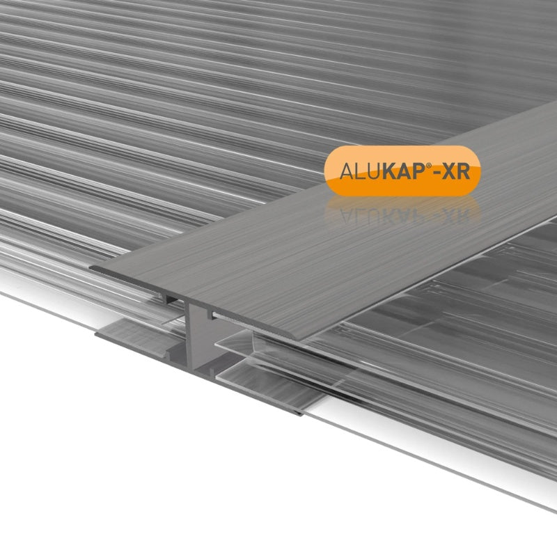 Alukap-XR 16mm Aluminium H Section Glazing Bar - Silver Finish - Image 2