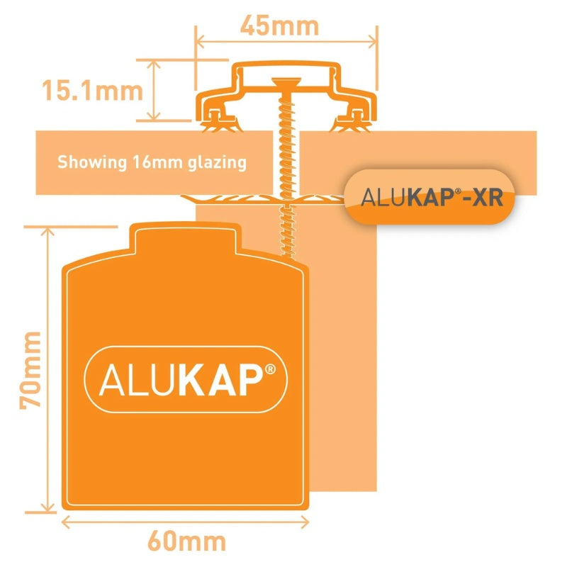 Alukap-XR 45mm Aluminium Glazing Bar - High Quality Powder Coated - Image 3
