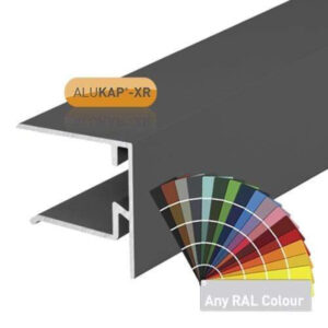 Alukap-XR 25mm Grey Aluminium Endstop Bar - Rafter Gasket & End Cap