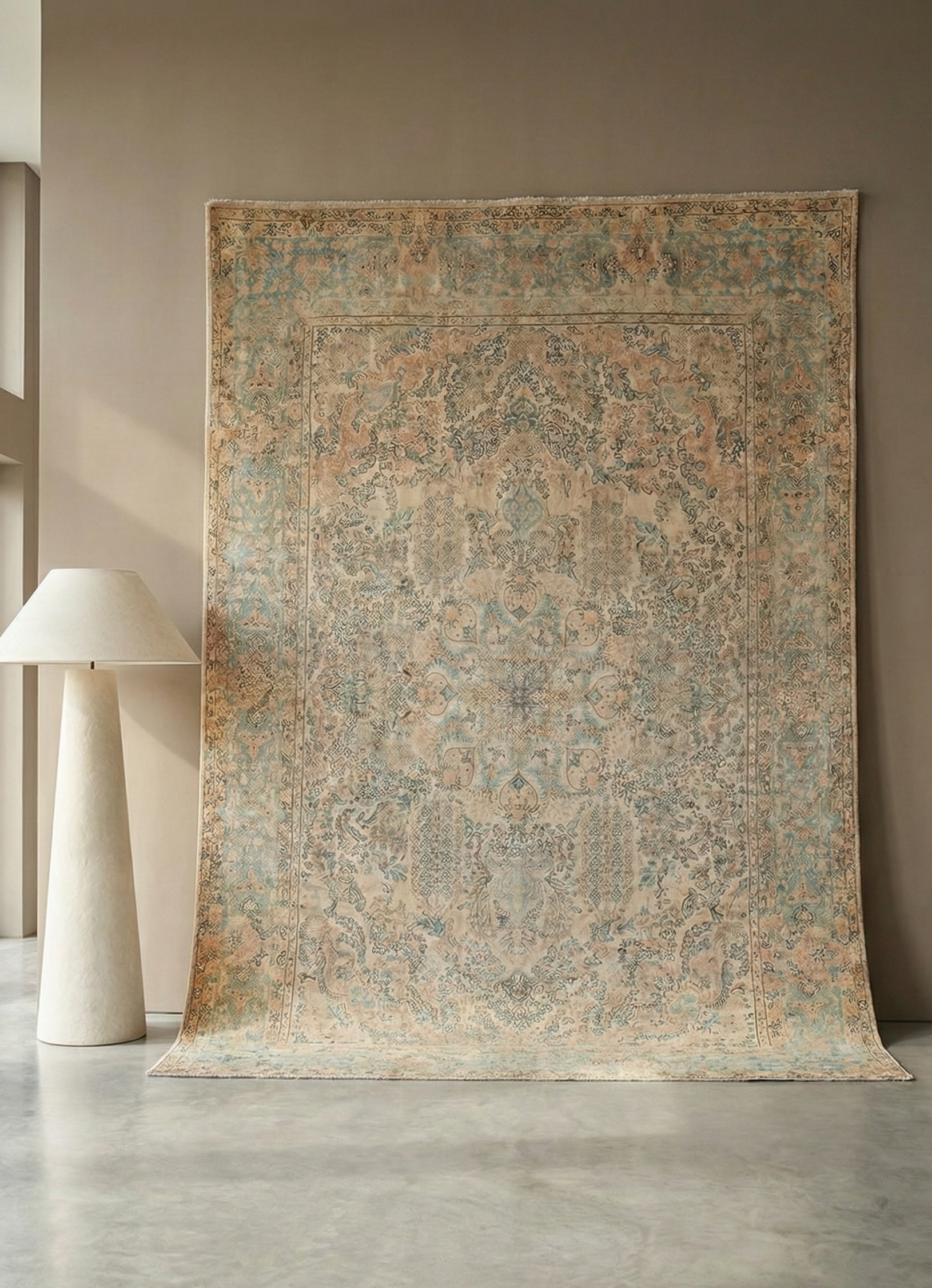 Tappeto Kerman Antico Persiano Autentico | Annodato a Mano 380x270cm - Image 2