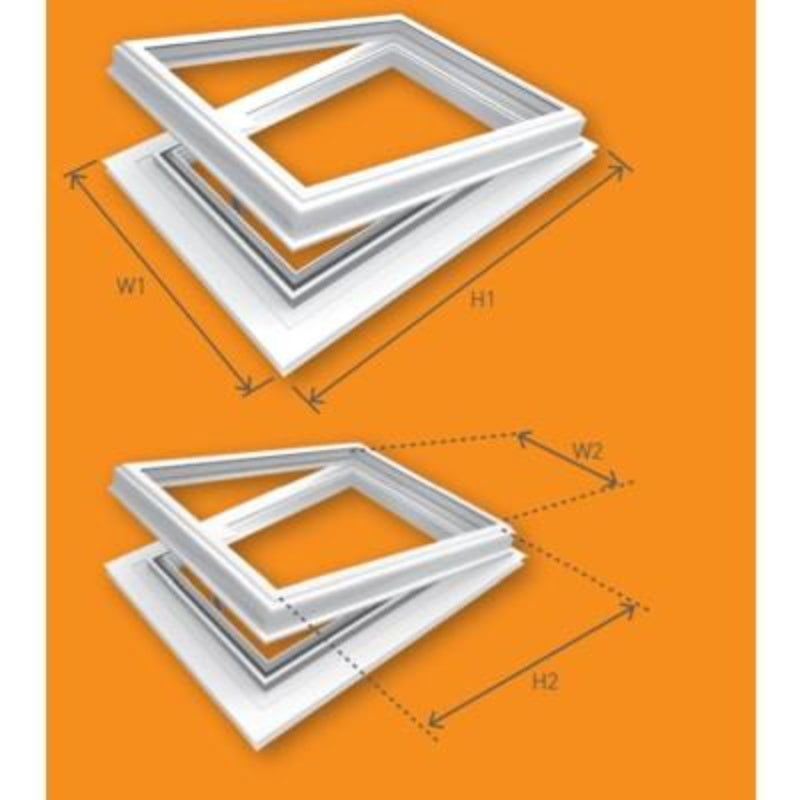 Atmosvent 24mm Aluminium Powder Coated with Brass Opener 600mm x 600mm - Image 2