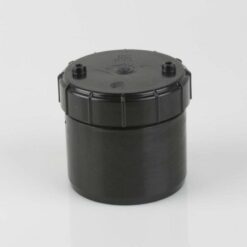 Brett Martin Solvent Rodding Access Stop End Plug  - Black