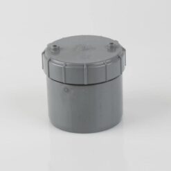 Brett Martin Solvent Rodding Access Stop End Plug - Grey Olive