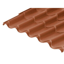 Alternative view of Cladco Tileform 41/1000 Tile Profile 0.6mm Mica Coated Sheet Copper Brown - All Sizes