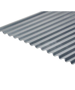 Cladco Corrugated 13/3 Profile Plain Galvanised Finish 0.5mm Metal Roof Sheet - All Sizes