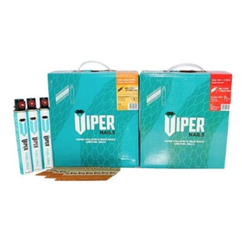 Viper 1st Fix Bright Annular Ring Shank Collated Nails With Fuel Cells - All Sizes - Image 5