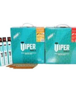 Viper 1st Fix Galvanised Annular Ring Shank Collated 90mm x 3.1mm Nails (Box of 2200 + 2 Fuel Cells)