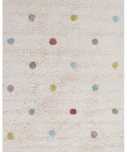 Tappeto Bianco per Bambini in Cotone Lavabile in Lavatrice - Fantasia Cotton