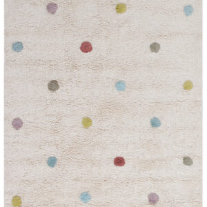 Tappeto Bianco per Bambini in Cotone Lavabile in Lavatrice - Fantasia Cotton