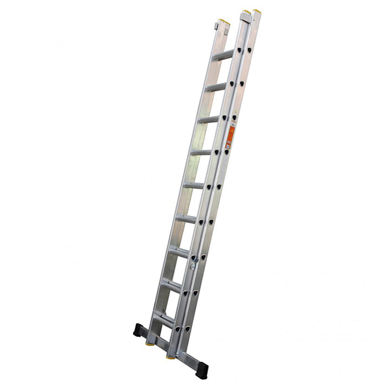 LFI PRo Double Section 11 Rung Ladder 3m with Stabiliser - Image 2