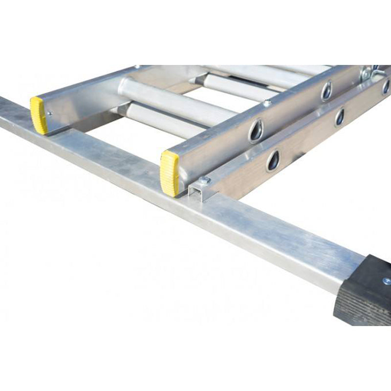 LFI PRo Double Section 11 Rung Ladder 3m with Stabiliser - Image 3