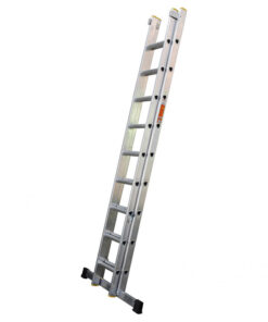 Alternative view of LFI PRo Double Section 13 Rung Ladder 3.5m with Stabiliser