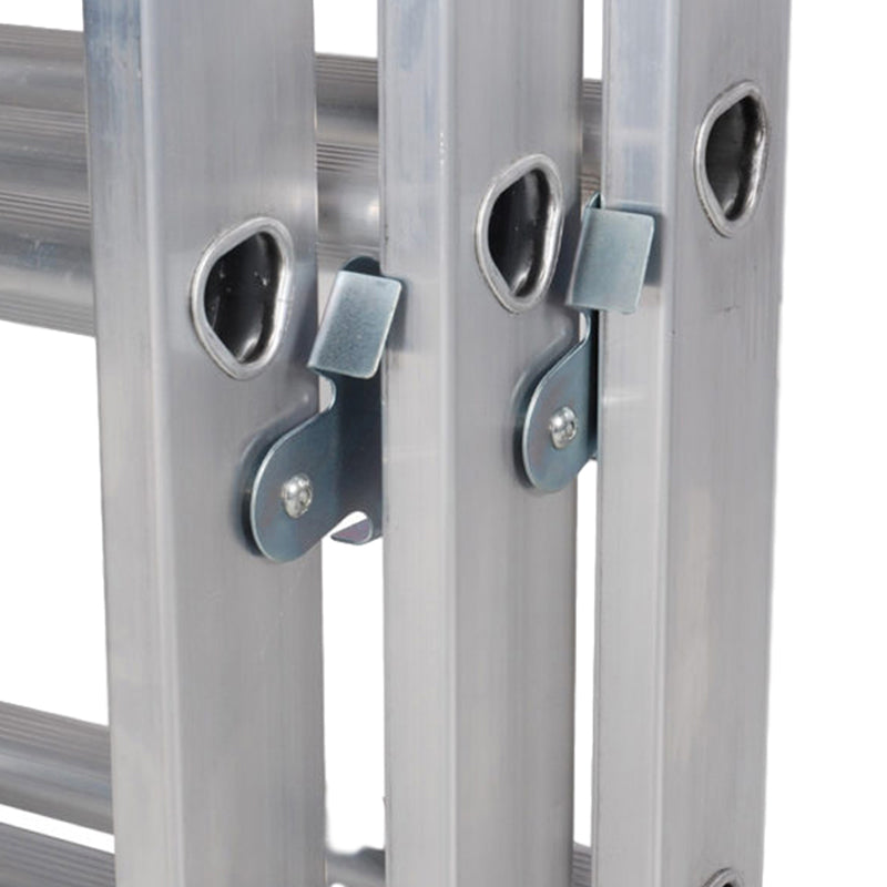 LFI PRo Triple Section 11 Rung Ladder 3m with Stabiliser - Image 2