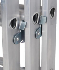 Alternative view of LFI PRo Triple Section 13 Rung Ladder 3.5m with Stabiliser