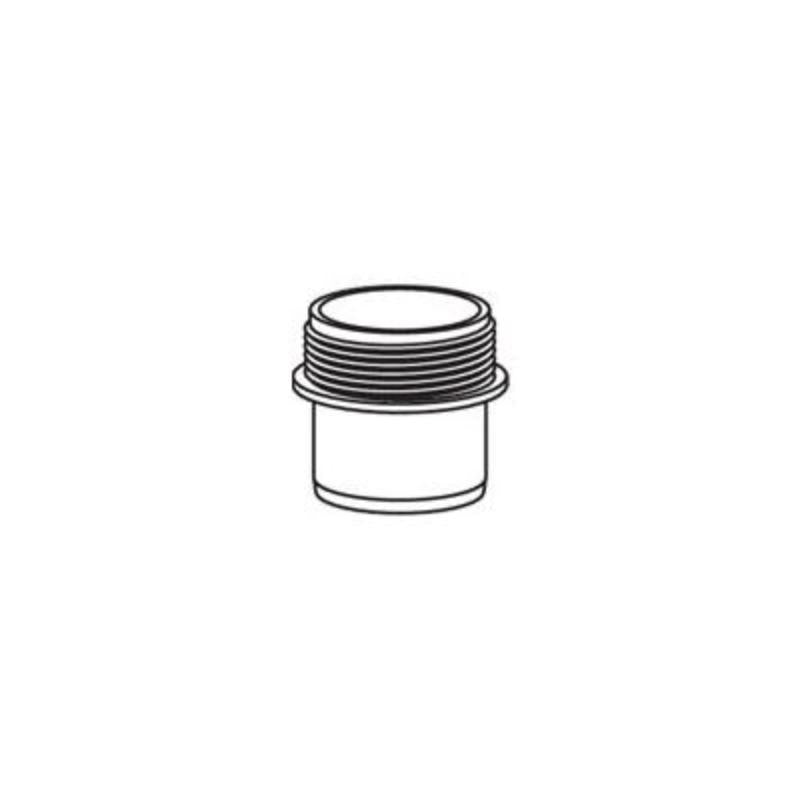 Brett Martin MuPVC Solvent Weld Waste 40mm Male Iron Adaptor - Grey Olive