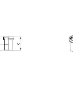 Alternative view of Brett Martin MuPVC Solvent Weld Waste 40mm Expansion Coupler - Grey Olve