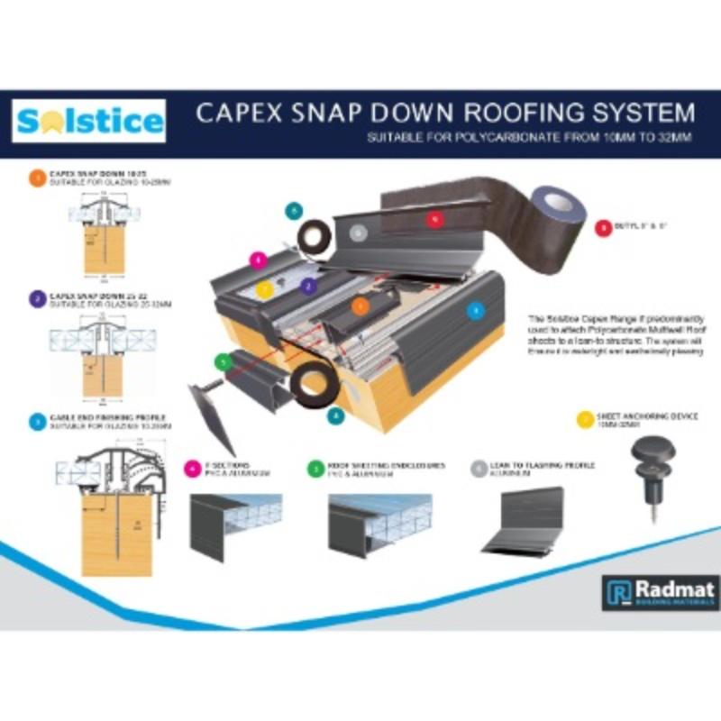 Capex Snap Down Gable End Bar (10-25mm) - White - All Sizes - Image 11