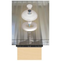 Alternative view of Polycarbonate Fixing Buttons (Pack of 10) - Full Range