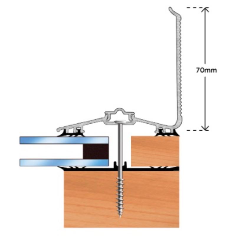 Capex 70 Wall Flashing Bar & gasket (3m) - All Colours - Image 2