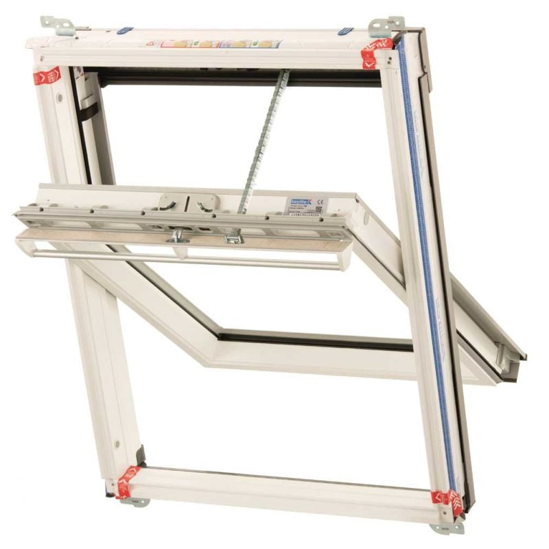 Keylite White PVC Centre Pivot Roof Window Hi-Therm Premium Electric - All Sizes - Image 4