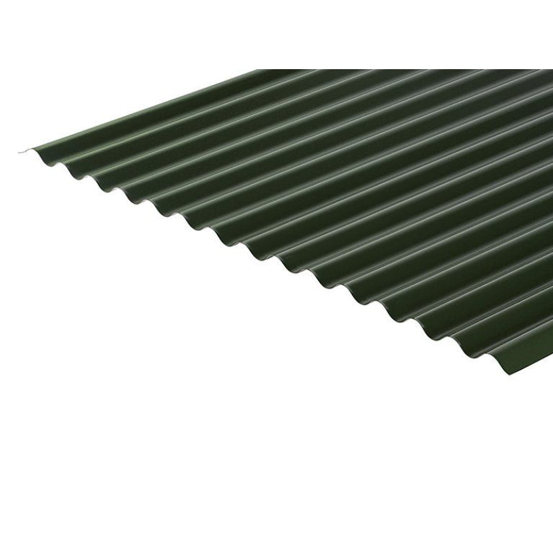 Cladco Corrugated 13/3 Profile PVC Plastisol Coated 0.7mm Metal Roof Sheet Juniper Green - All Sizes - Image 17