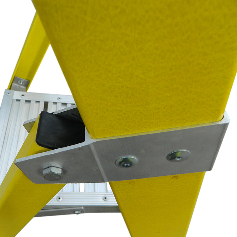 LFI PRo Fibreglass 6 Tread Swingback Builders Step Ladder - Image 3