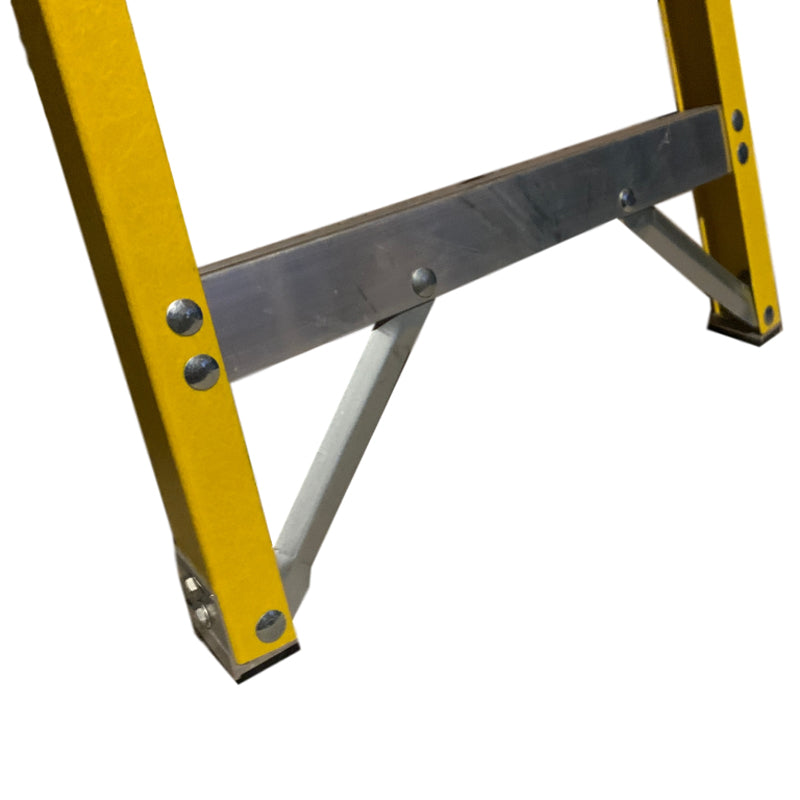 LFI PRo Fibreglass 8 Tread Swingback Builders Step Ladder - Image 2