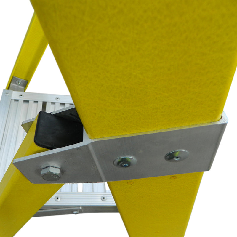 LFI PRo Fibreglass 8 Tread Swingback Builders Step Ladder - Image 3