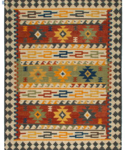 Tappeto Kilim in Lana - Fatto a Mano - KILIM SIVAS - Stile Etnico Tradizionale - Materiali Sostenibili