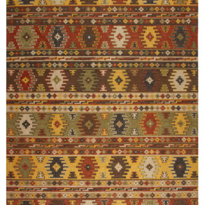 Tappeto Kilim in Lana - Fatto a Mano - KILIM SIVAS - Stile Etnico Tradizionale - Materiali Sostenibili