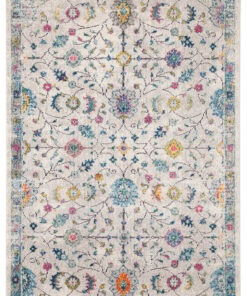 Tappeto Stile Orientale Multicolore Mamoo A - Antiscivolo - Ideale per Soggiorno e Camera da Letto
