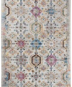 Tappeto Stile Orientale Multicolore Mamoo D - Antiscivolo - Ideale per Soggiorno e Camera da Letto
