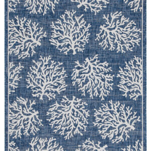 Tappeto Blu Interno-Esterno Marine 1 Blue - Resistente e Antiscivolo - Outdoor