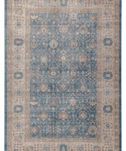 Tappeto Stile Orientale Vintage - Parma - Grigio Blu chiaro | Ideale per Soggiorno e Sala da Pranzo