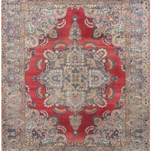 Tappeto Kerman Antico Persiano Autentico | Annodato a Mano 350x280cm