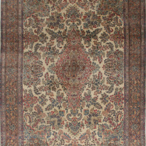 Tappeto Kerman Antico Persiano Autentico | Annodato a Mano 401x271cm