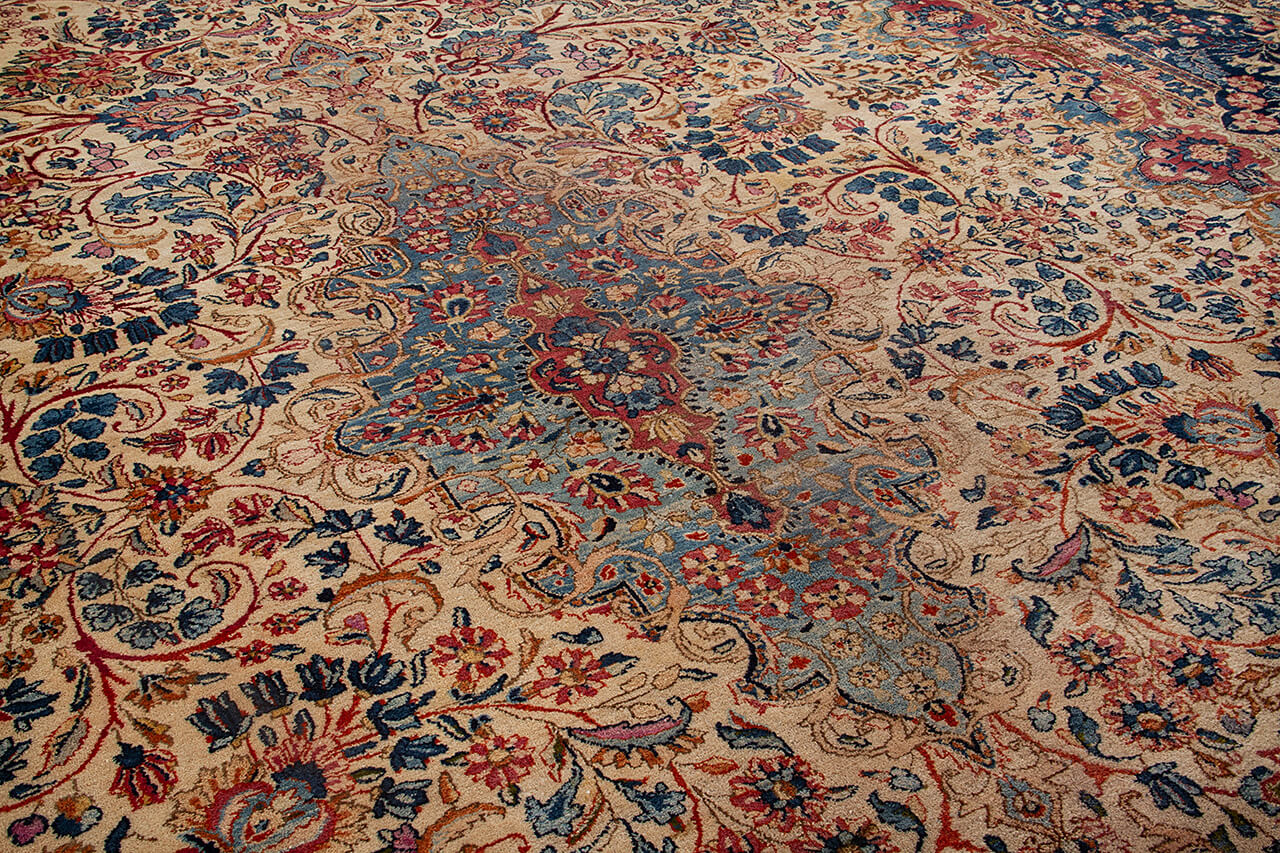 Tappeto Kerman Antico Persiano Autentico | Annodato a Mano 540x270cm - Image 7