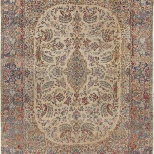 Tappeto Kerman Antico Persiano Autentico | Annodato a Mano 368x263cm