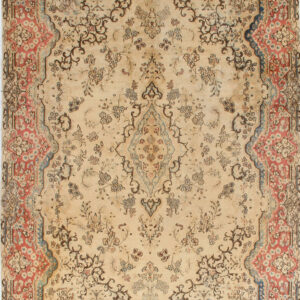 Tappeto Kerman Antico Persiano Autentico | Annodato a Mano 371x253cm