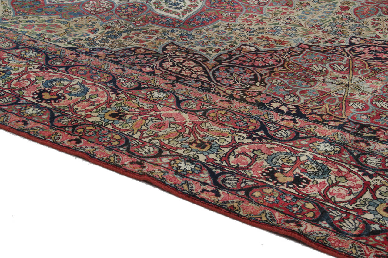 Tappeto Kerman Antico Persiano Autentico | Annodato a Mano 375x270cm - Image 5