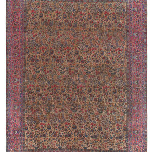 Tappeto Kerman Antico Persiano Autentico | Annodato a Mano 485x360cm