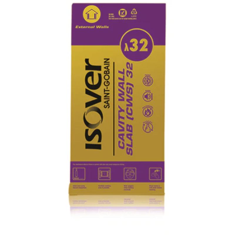 Isover CWS 36 85mm x 1.2m x 0.455m (6.55m2) (20 P/Pal)