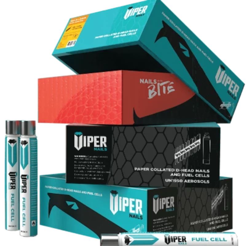 Viper 1st Fix Bright Annular Ring Shank Collated Nails With Fuel Cells - All Sizes - Image 4