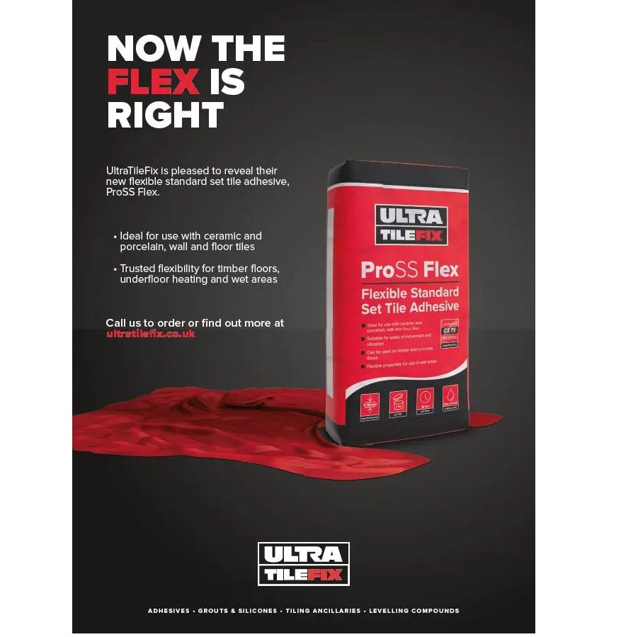 Ultra Tile 20Kg ProSS Flex Flexible Standard Set Adhesive - All Colours - Image 2