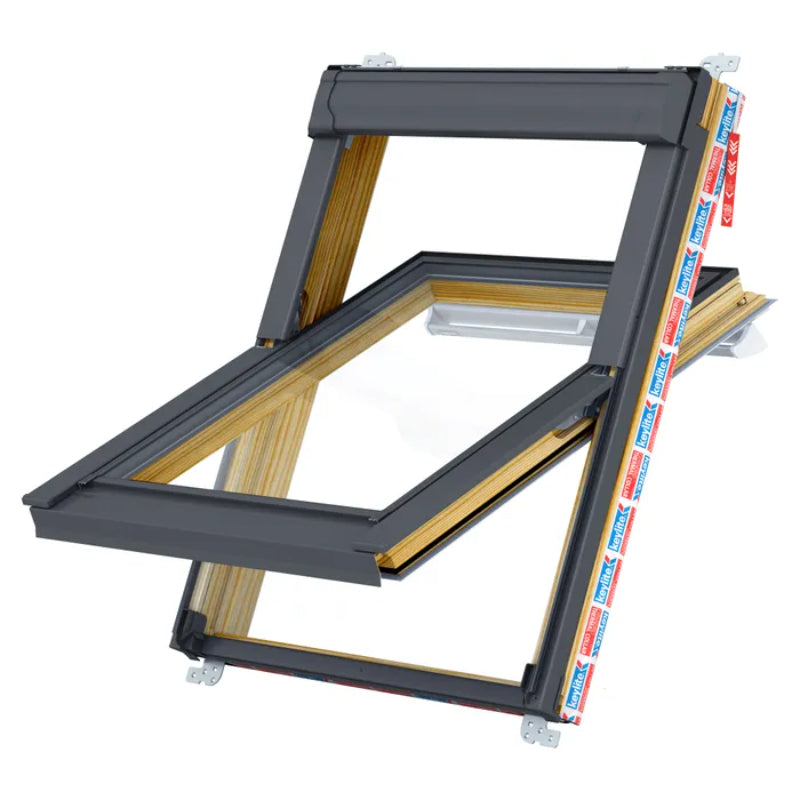 Keylite Pine Centre Pivot Roof Window Hi-Therm Solar - All Sizes - Image 2
