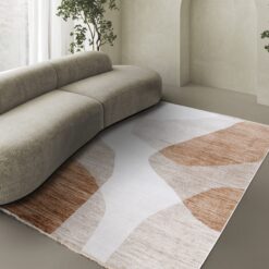Alternative view of Tappeto Moderno TAORMINA C Beige e Ruggine | Stile Geometrico Contemporaneo, Ideale per Soggiorno e Sala da Pranzo