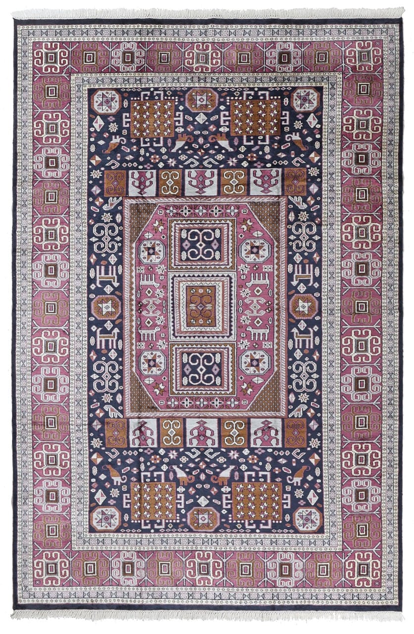 Tappeto Agra in Viscosa - Effetto Seta - Stile Orientale 320x209cm